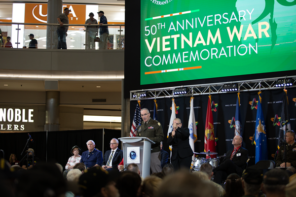 VWC Director Maj. Gen. Edward Chrystal, Jr. speaks at the event.